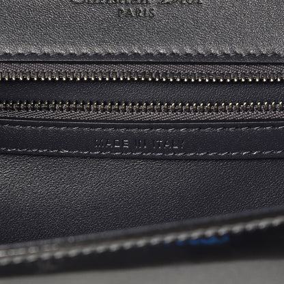 Christian Dior Metallic Patent Micro-Cannage Medium Diorama Flap Bag Graphite 7 of 11