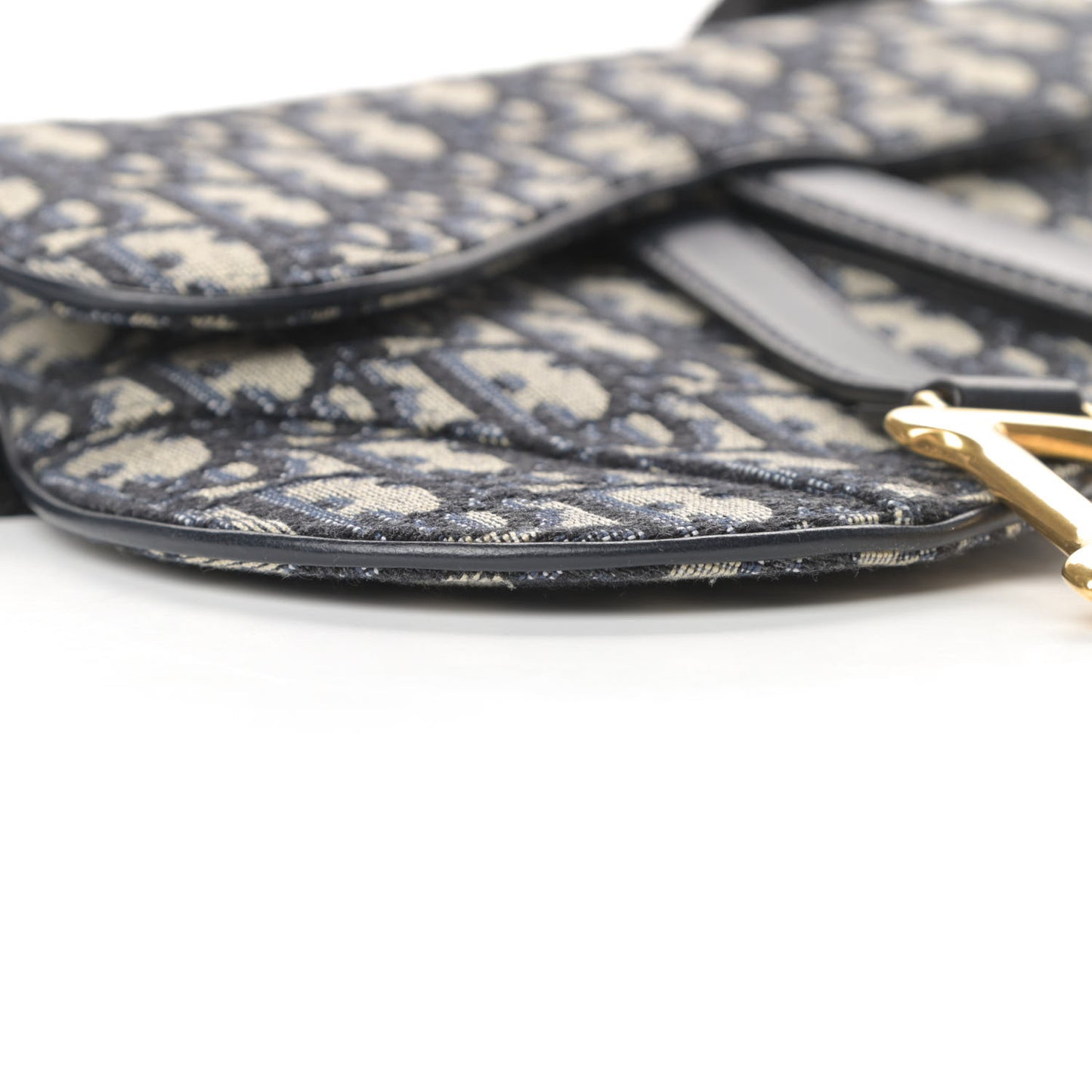 Oblique Saddle Belt Bag Blue