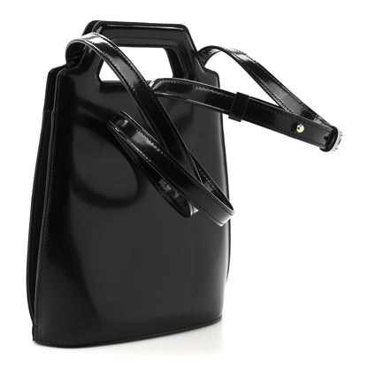 Salvatore Ferragamo Brushed Calfskin North South Wanda Top Handle Bag Black 3 of 10