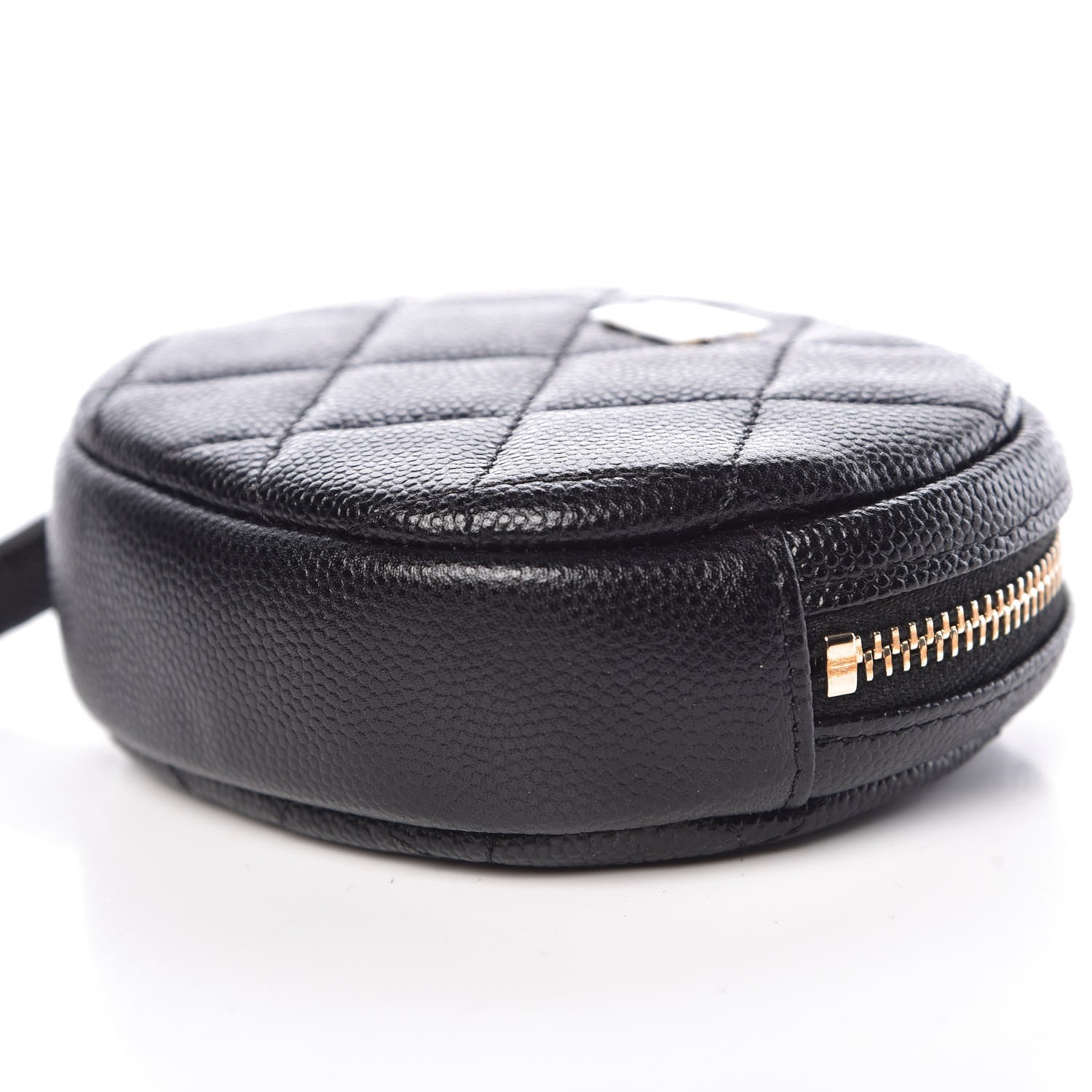 Chanel Caviar Quilted Zip Around Classic Coin Purse Black 9 of 10