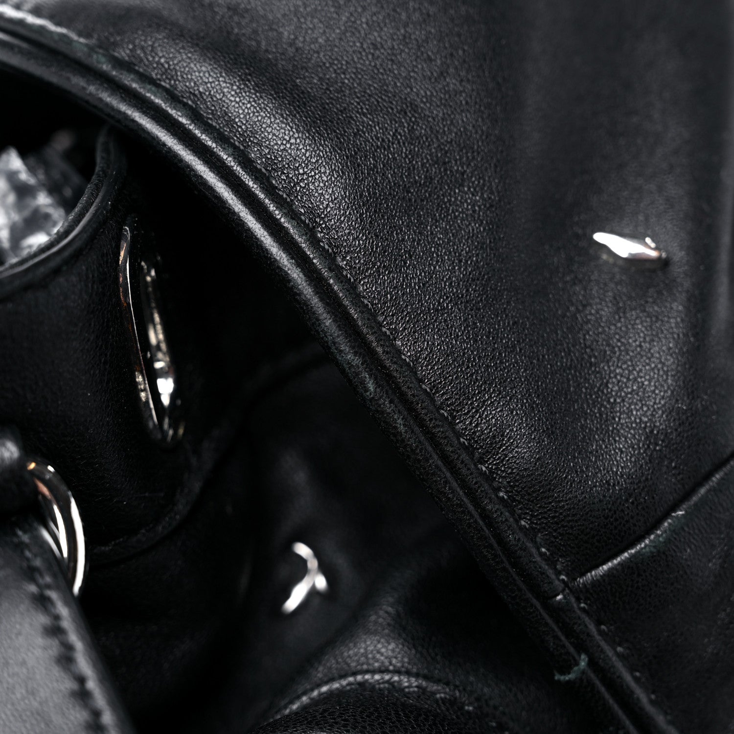 Alexander Wang Lambskin Marti Backpack Bag Washed Black Rhodium Hardware 14 of 15
