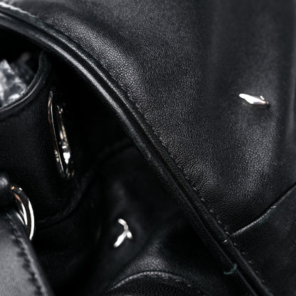 Alexander Wang Lambskin Marti Backpack Bag Washed Black Rhodium Hardware 14 of 15