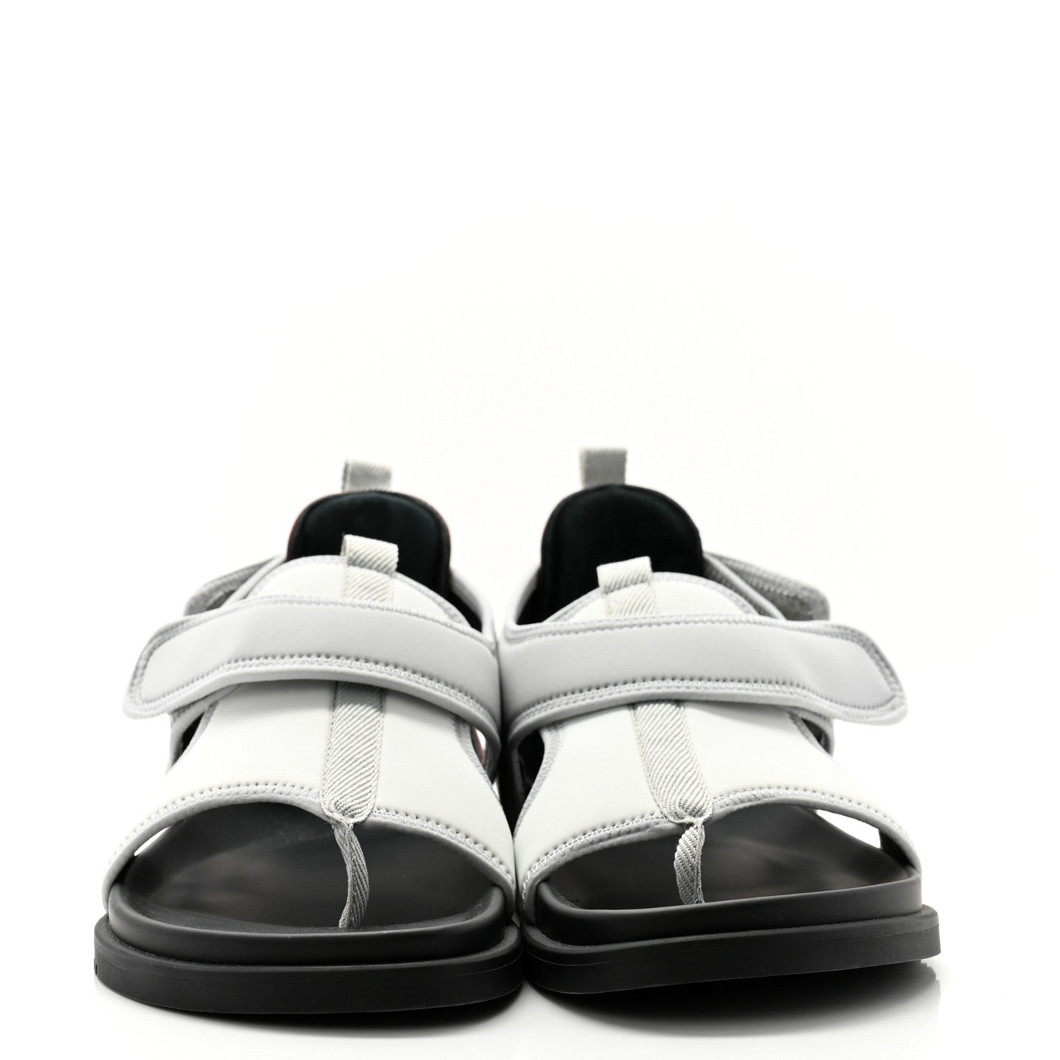 Hermes Neoprene Mens Giorno Sandals 42.5 Ivoire Pierre 2 of 9