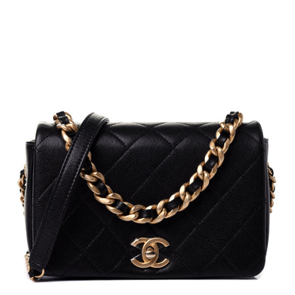 Chanel Caviar Quilted Small Fashion Therapy Flap Bag Black 1 of 4