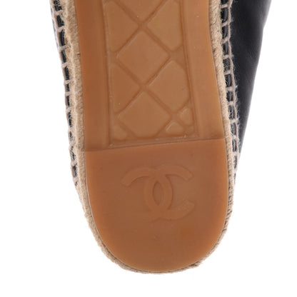 Chanel Lambskin CC Espadrilles 39 Black 10 of 25