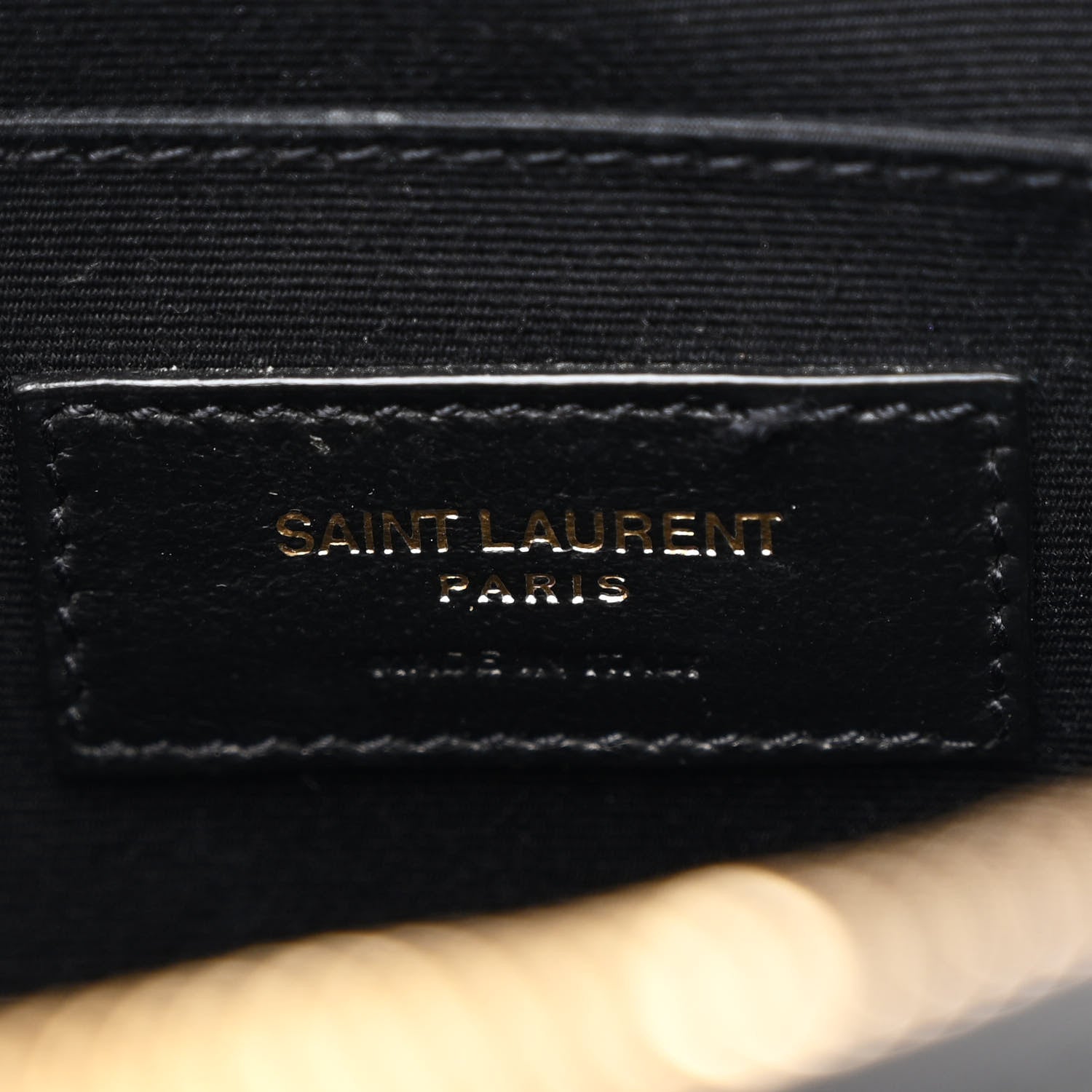 Saint Laurent Calfskin Leopard Print Monogram Lou Camera Bag Black 6 of 10