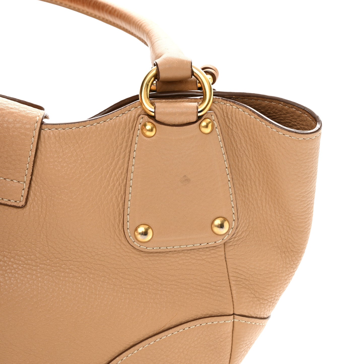Vitello Daino Pushlock Tote Sughero