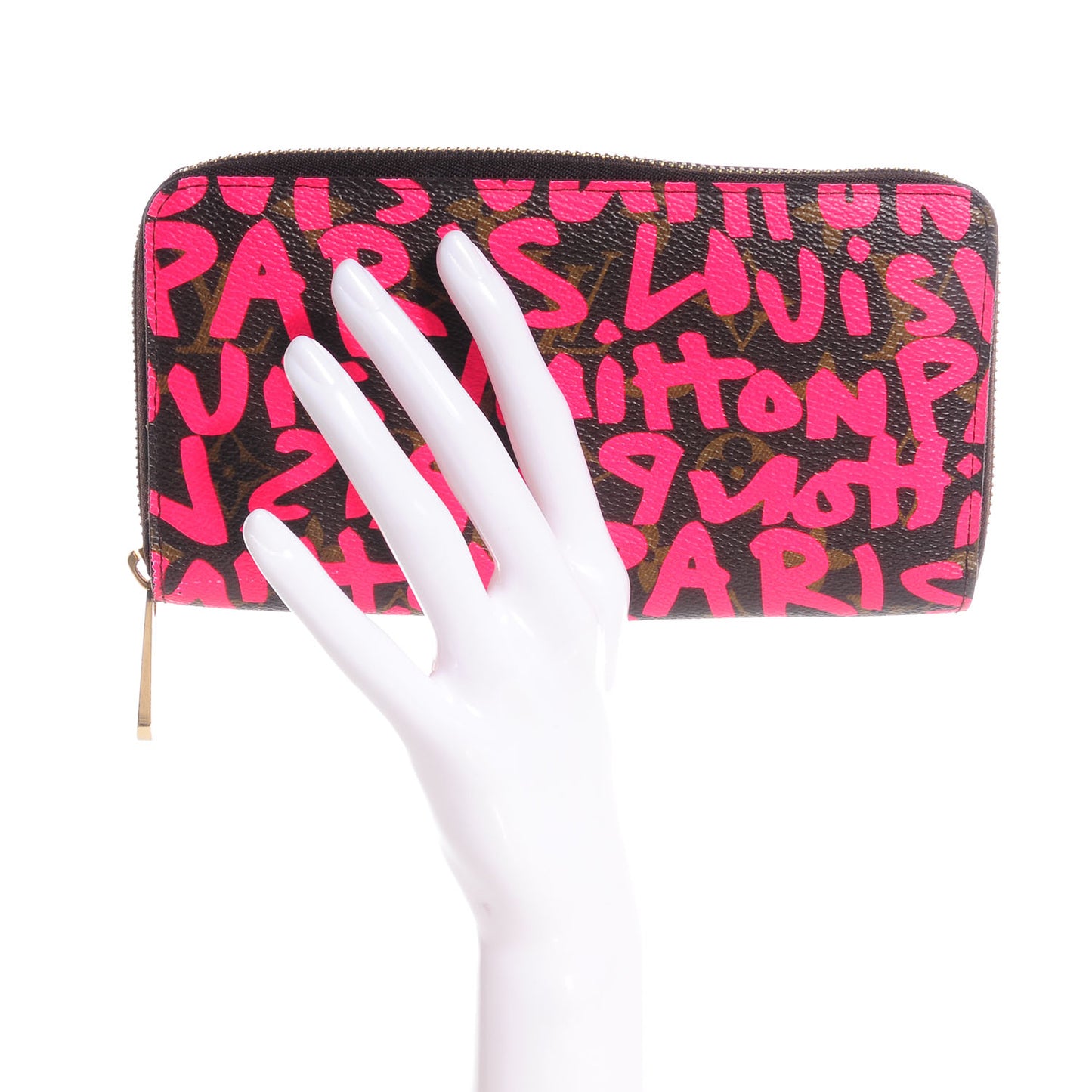 Monogram Graffiti Zippy Wallet Fuchsia