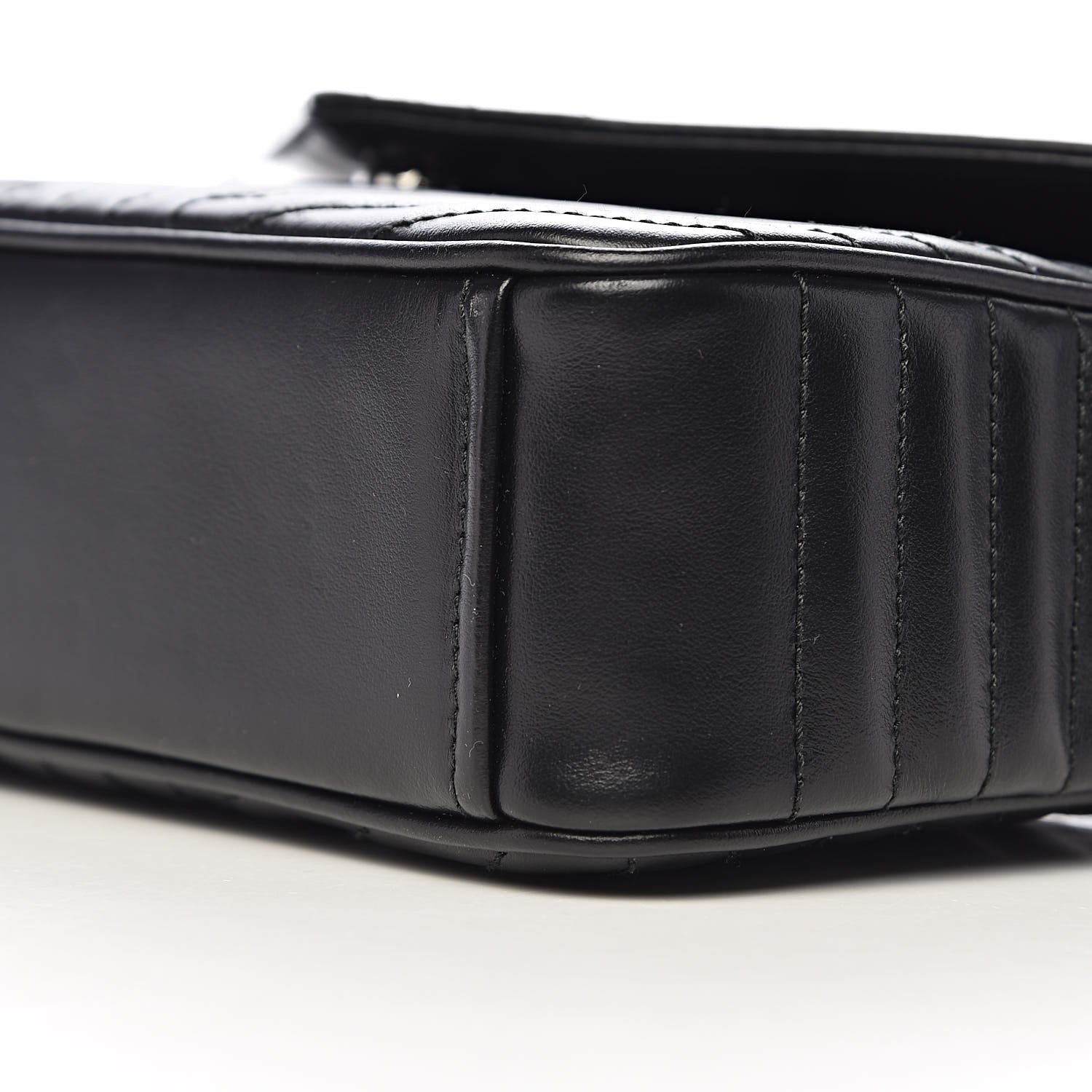 Prada Soft Calf Impunture Diagramme Flap Black 8 of 9