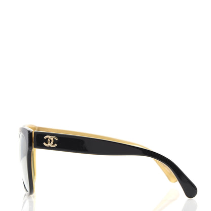Chanel Acetate Square CC Sunglasses 5380 Black 3 of 8