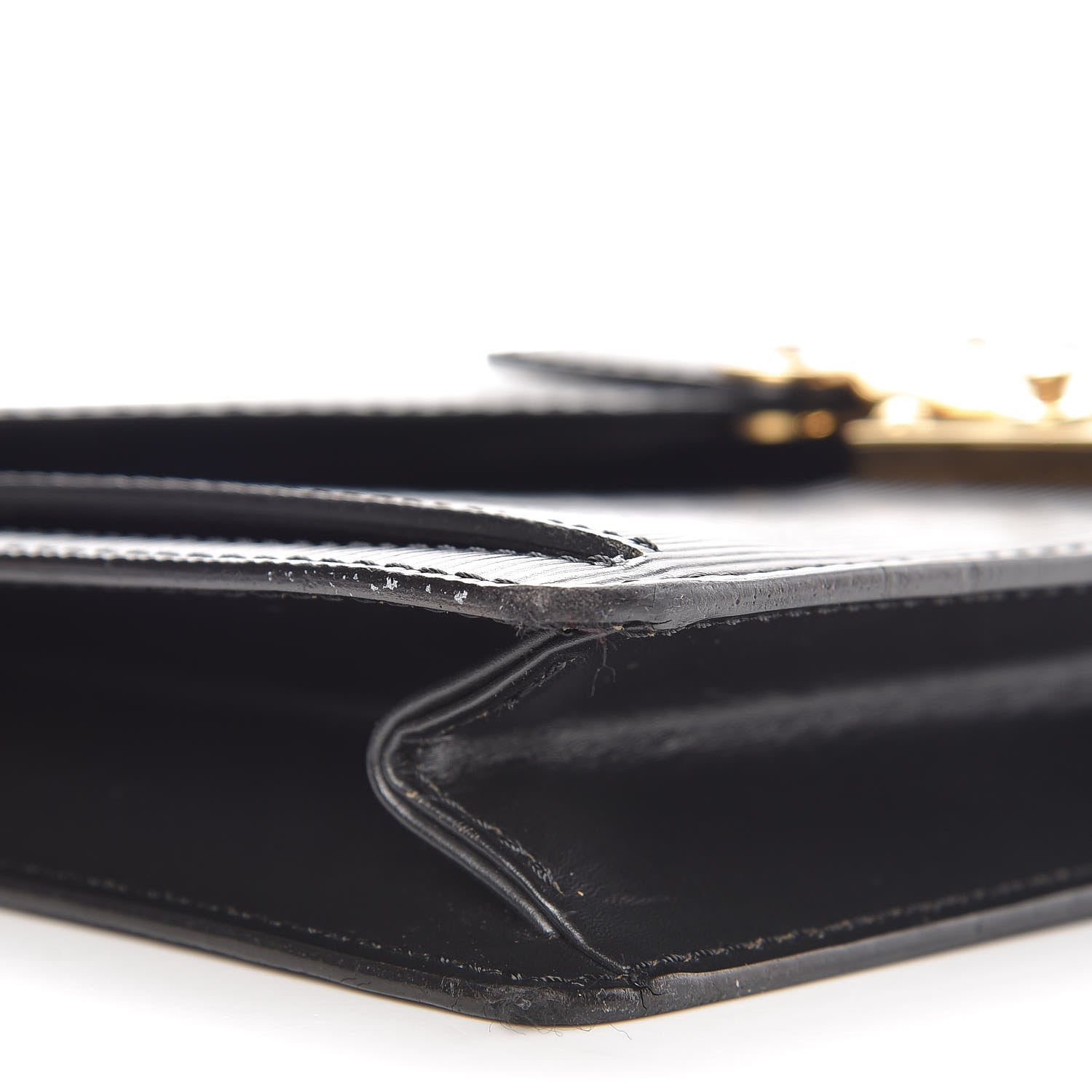 Louis Vuitton Epi Pochette Sellier Dragonne Clutch Black 9 of 10