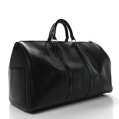 Louis Vuitton Epi Keepall 50 Black 3 of 12