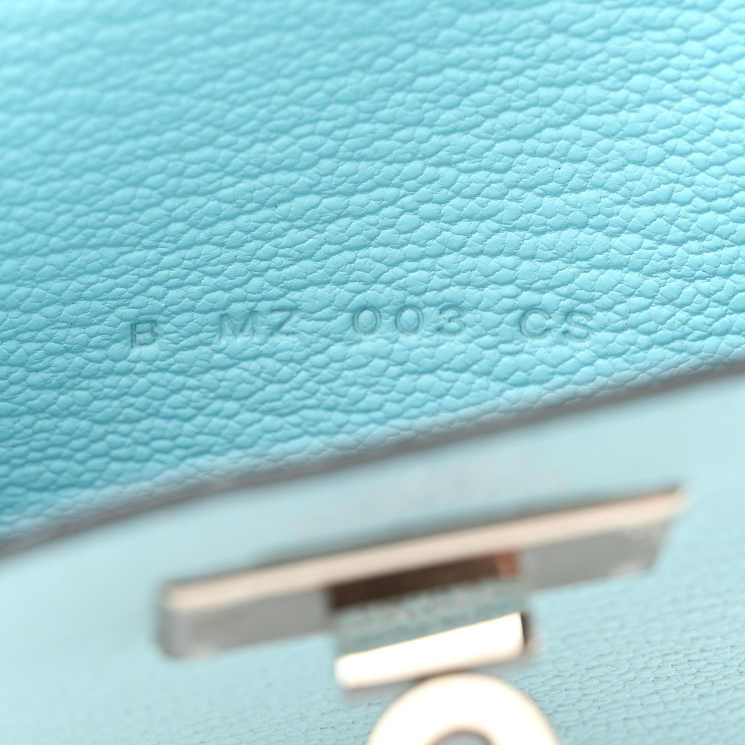 Hermes Chevre Mysore Kelly Pocket Compact Wallet Bleu Atoll 7 of 9
