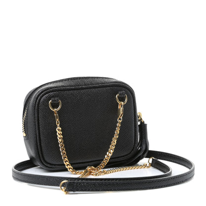 Saint Laurent Grain De Poudre Matelasse Monogram Baby Lou Camera Bag Black 2 of 9