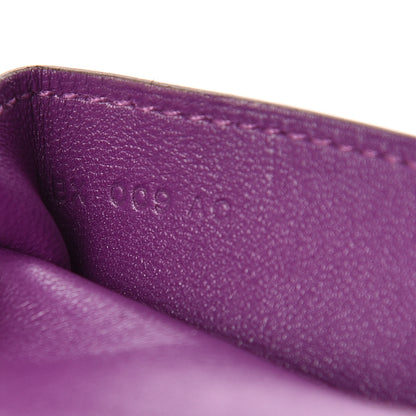 Hermes Togo Dogon Card Case Key Holder Anemone 7 of 11