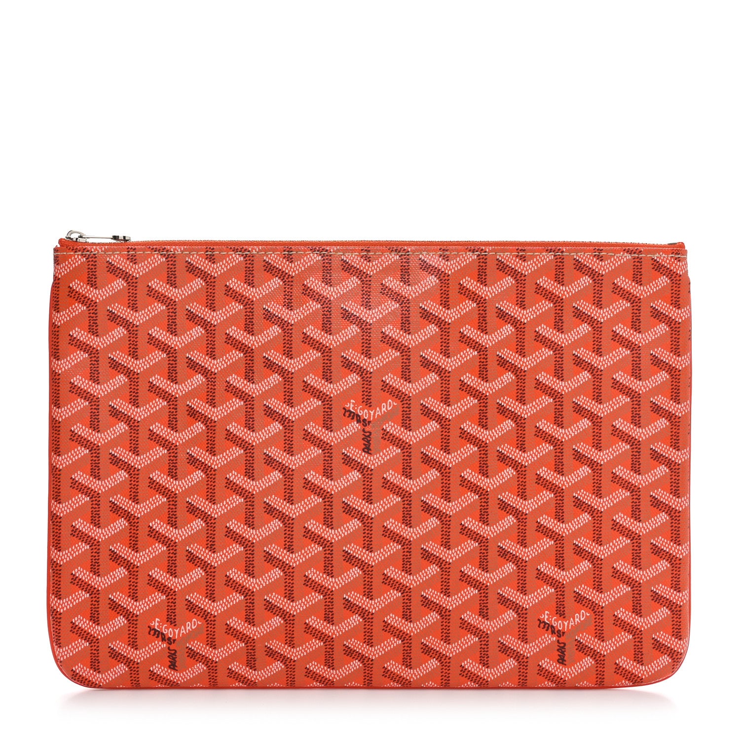 Goyard Goyardine Senat Pochette MM Orange 1 of 9
