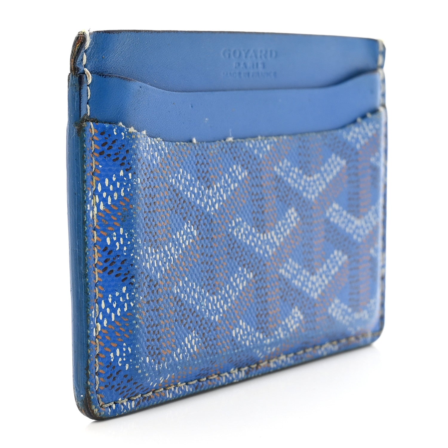 Goyard Goyardine Saint Sulpice Card Holder Sky Blue 3 of 12