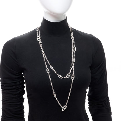 Hermes Sterling Silver Farandole Necklace 160 2 of 5
