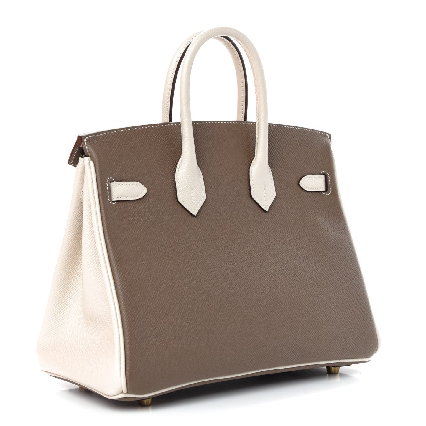 Epsom Horseshoe Birkin 25 Etoupe Craie