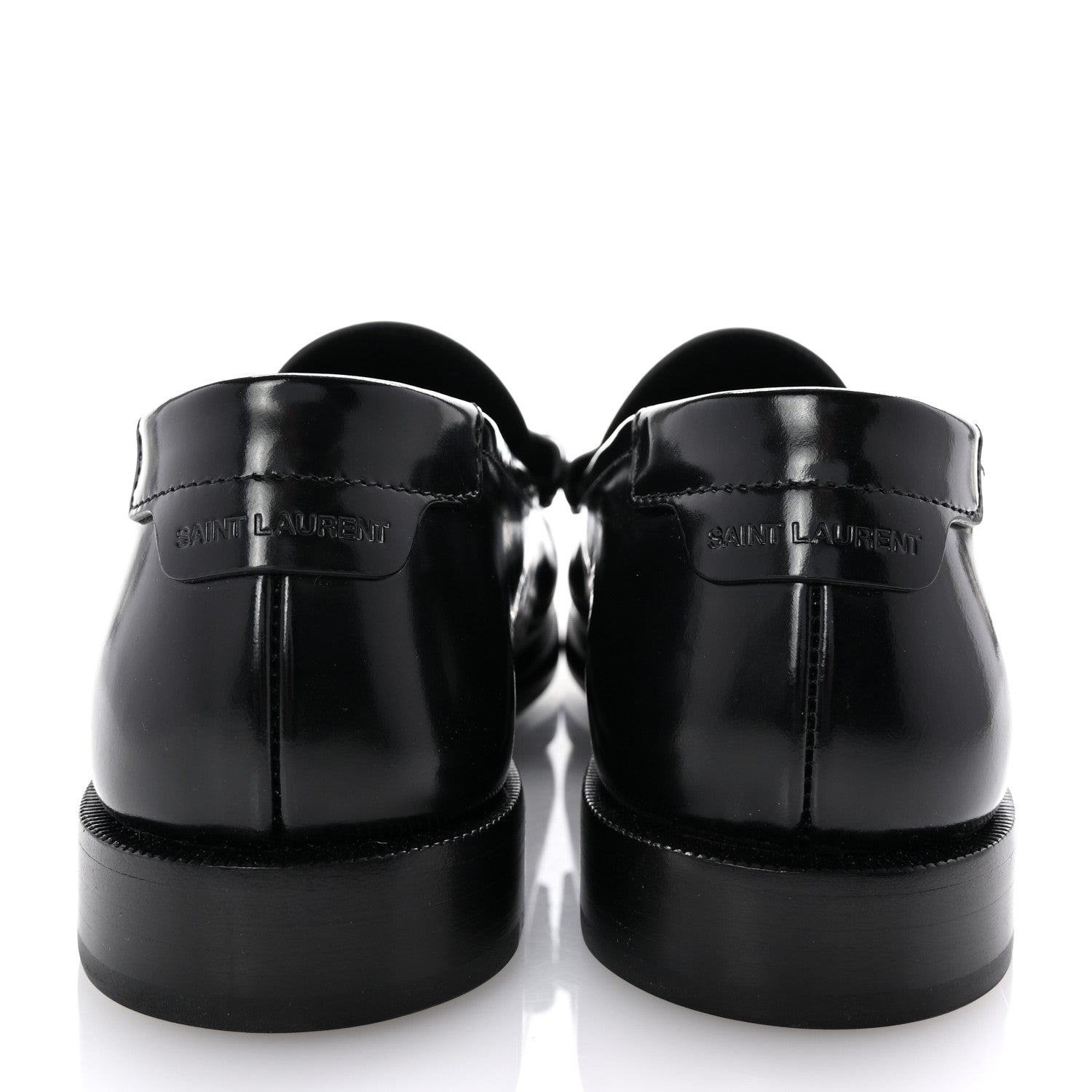 Saint Laurent Calfskin Penny Loafers 40 Black 6 of 11