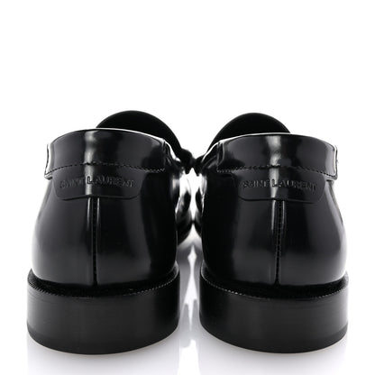 Saint Laurent Calfskin Penny Loafers 40 Black 6 of 11