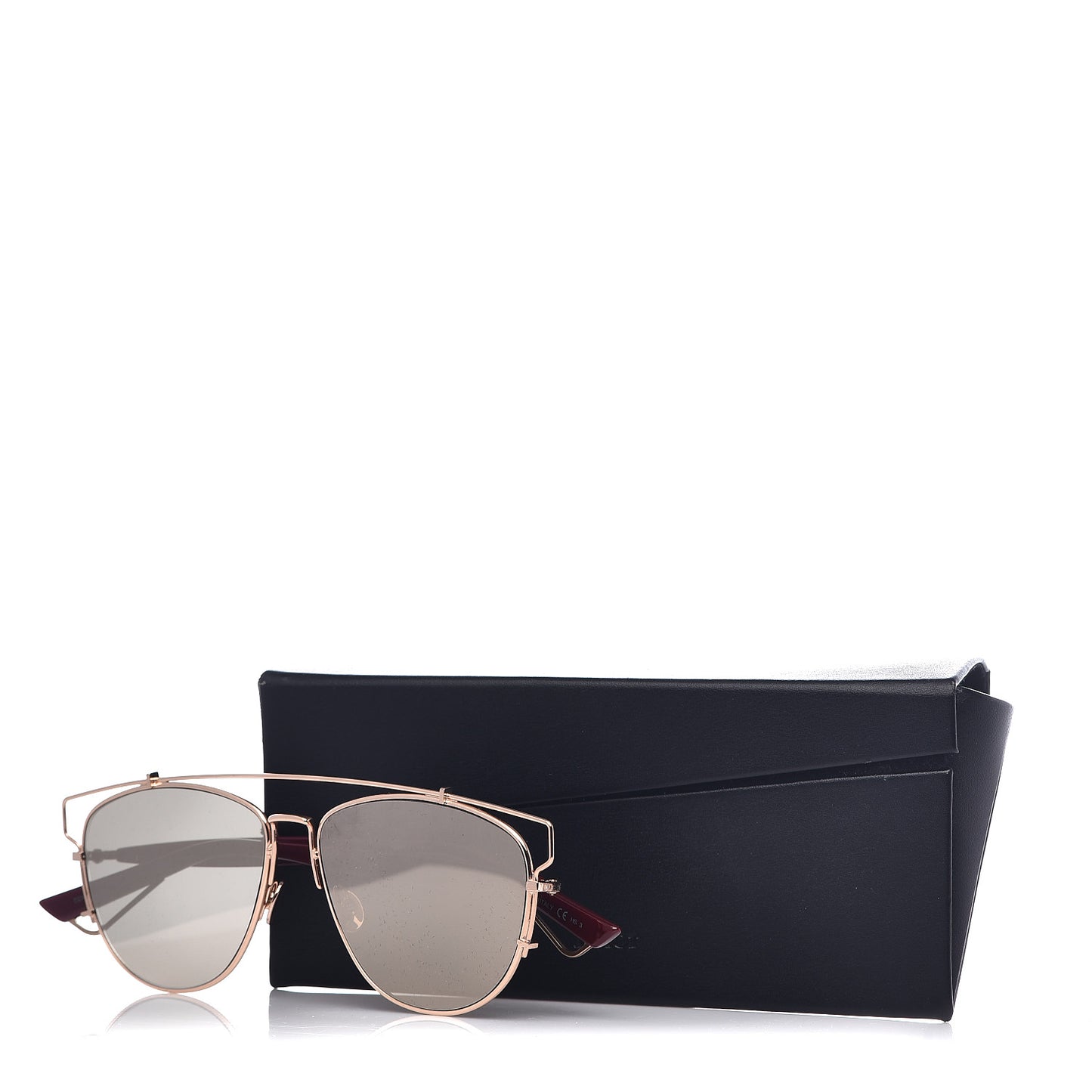 Mirrored Technologic Sunglasses Burgundy