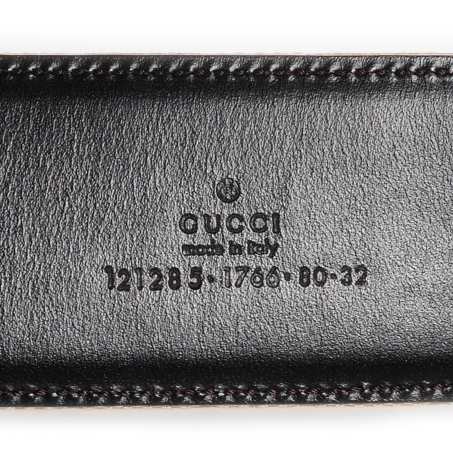 Gucci Monogram Bamboo Buckle Belt 80 32 5 of 5
