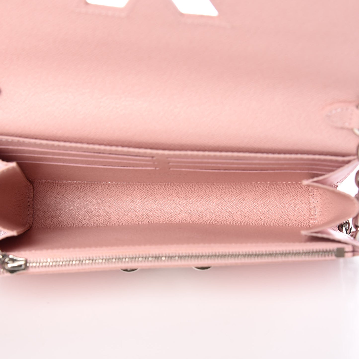 Epi Twist Chain Wallet Rose Ballerine