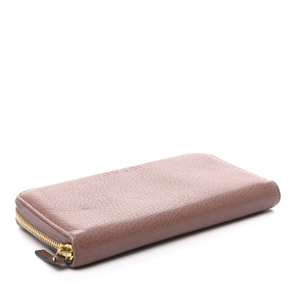 Gucci Dollar Calfskin Zip Around Wallet Rosy Phard 4 of 8