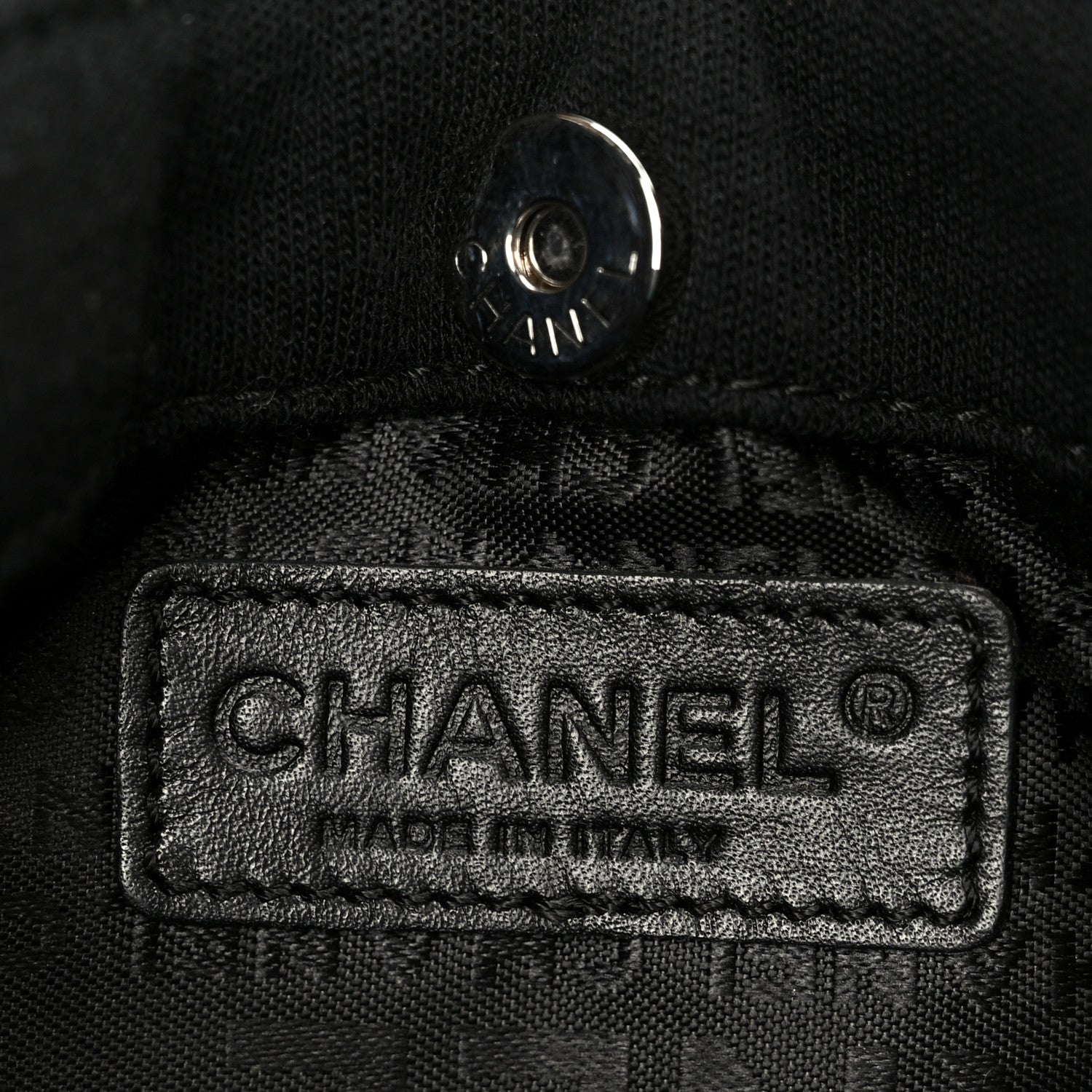 Chanel Jersey Quilted Mini Shoulder Bag Black 6 of 10