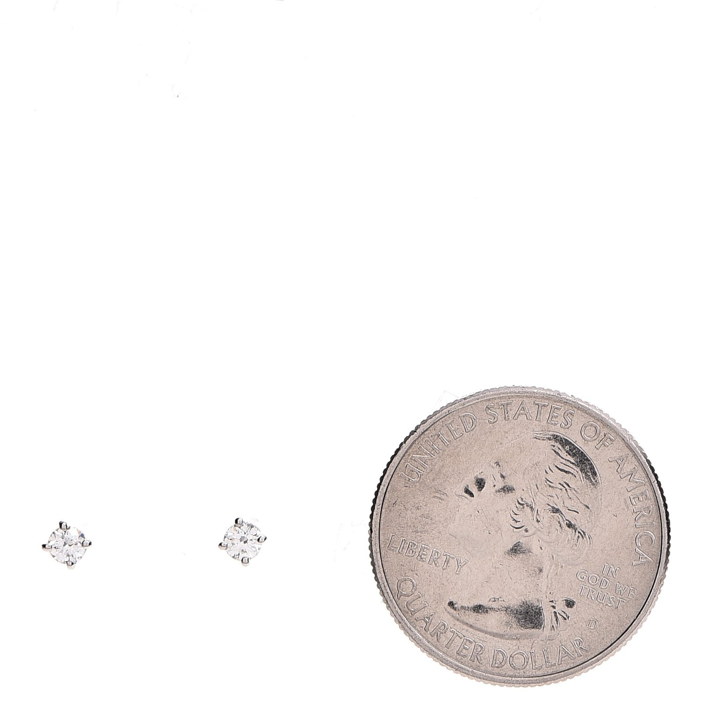 Platinum Diamond .22ctw Solitaire Earrings