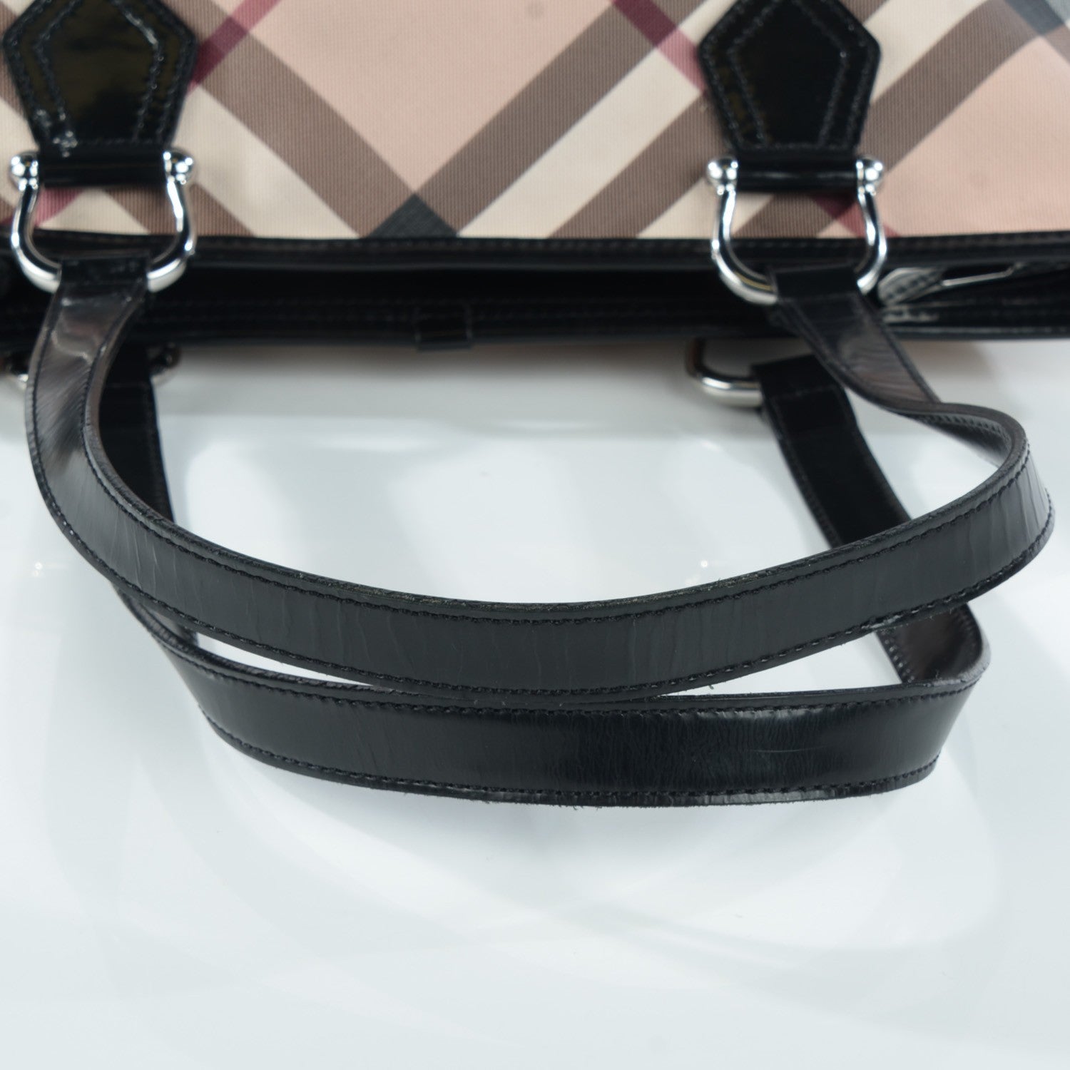 Burberry Nova Check Medium Tote Black 2 of 12