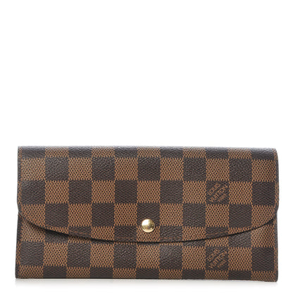 Louis Vuitton Damier Ebene Emilie Wallet 1 of 8
