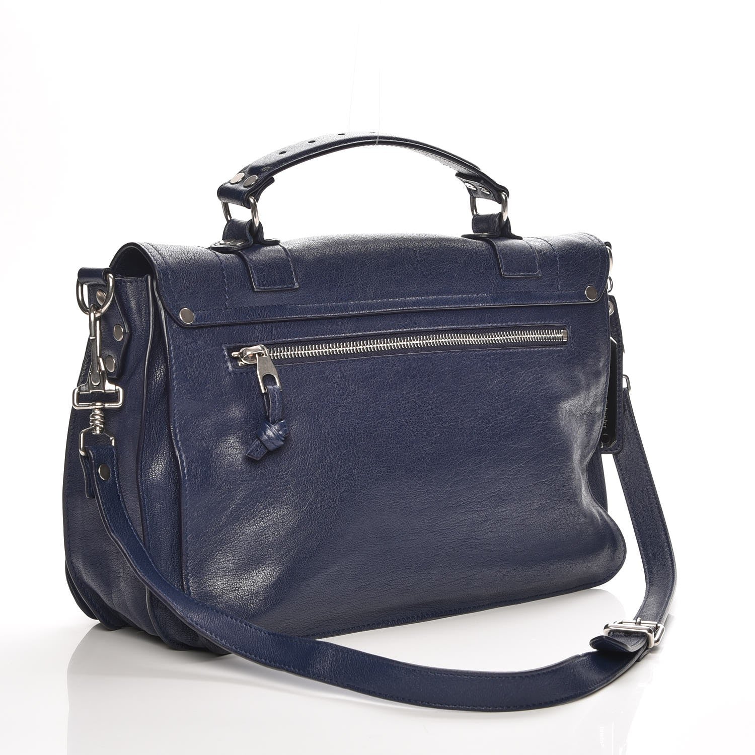 Proenza Schouler Lambskin Medium PS1 Satchel Indigo 4 of 8