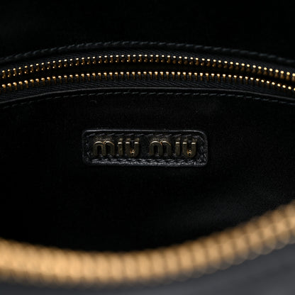 Miu Miu Nappa Matelasse Bauletto Top Handle Bag Black 6 of 8