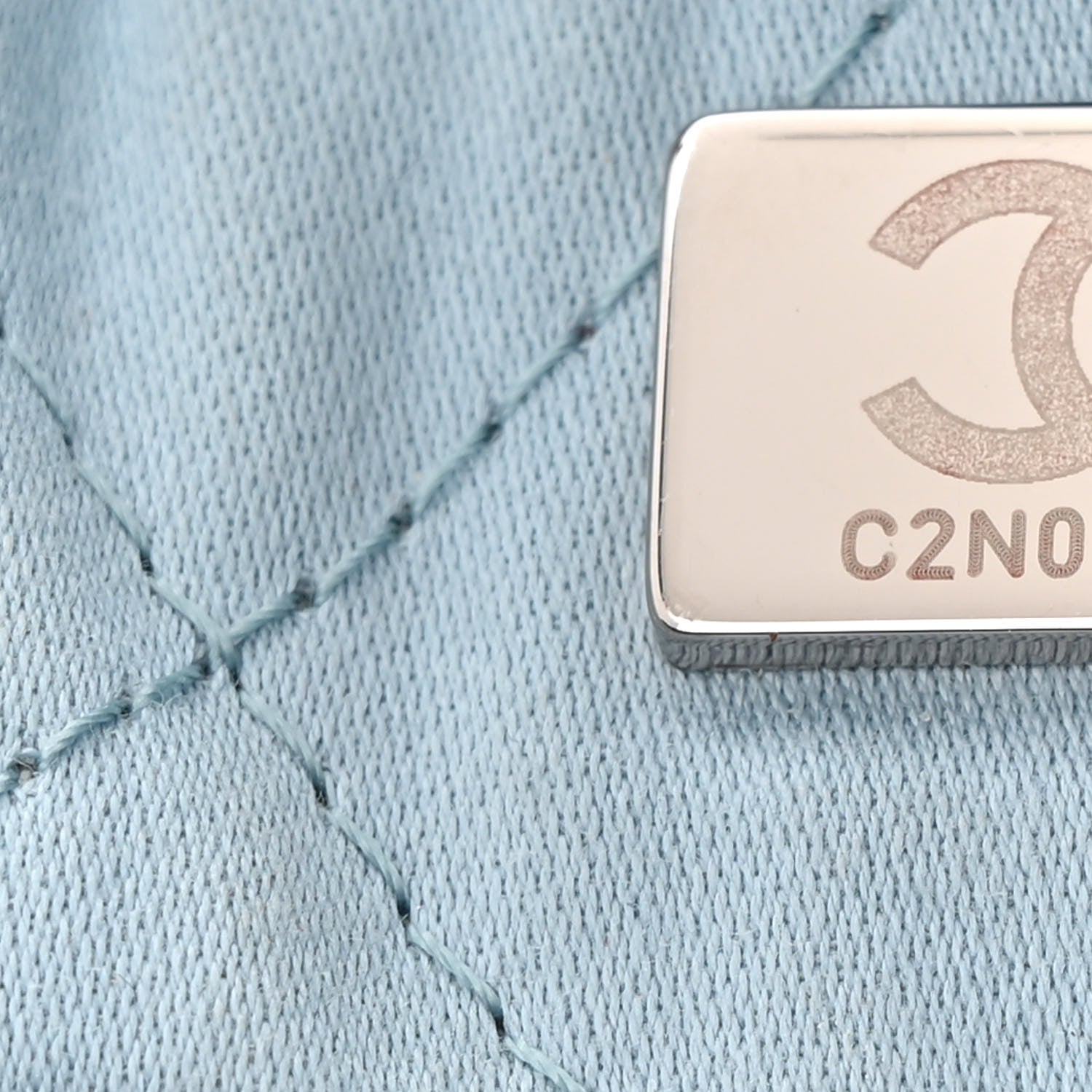 Chanel Shiny Calfskin Quilted Mini Chanel 22 Light Blue 7 of 10