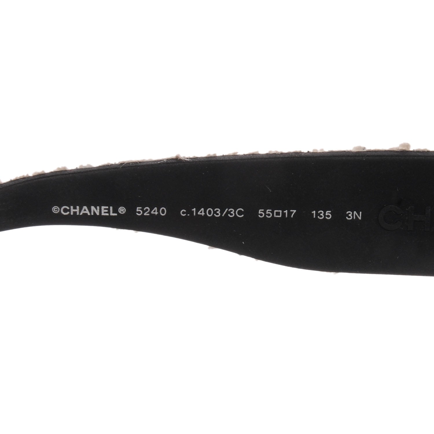 Chanel Tweed Boy CC Sunglasses 5240 White 3 of 4