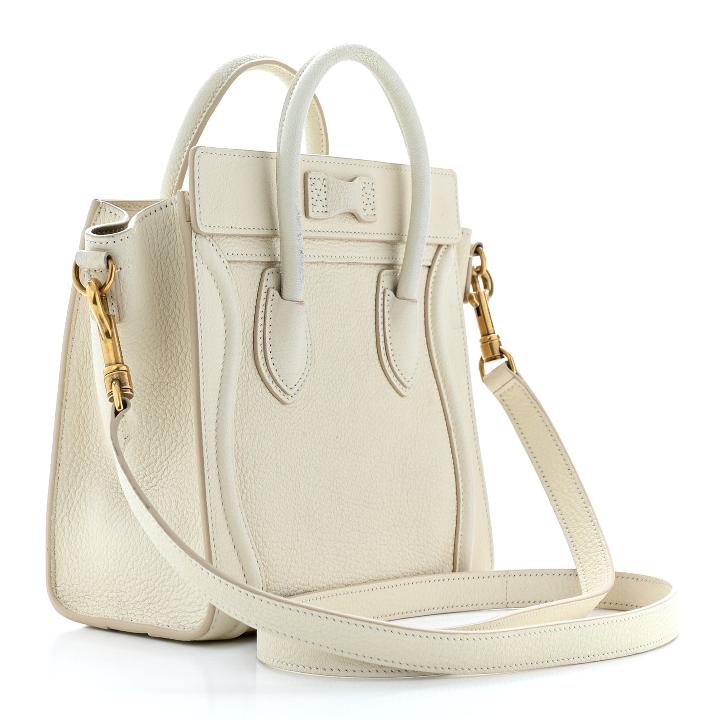 Goatskin Nano Luggage White
