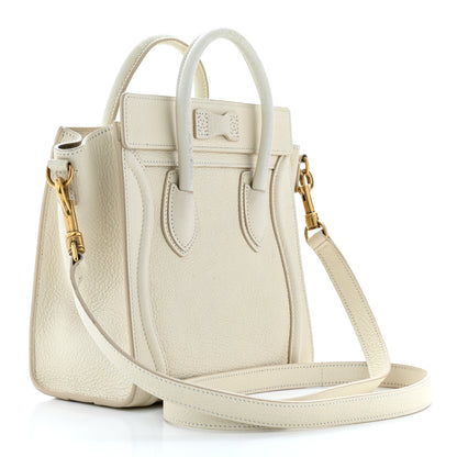 Celine Goatskin Nano Luggage White 3 of 13