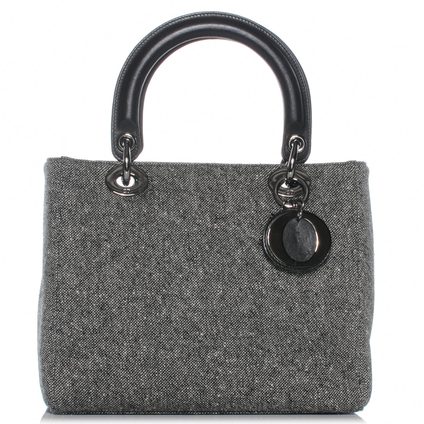 Tweed Medium Lady Dior Black