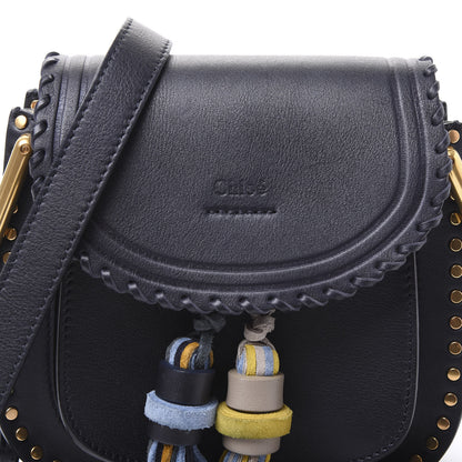 Chloe Calfskin Mini Hudson Tassel Shoulder Bag Full Blue 10 of 10