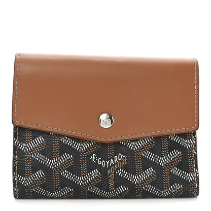 Goyard Goyardine Saint-Gabriel Compact Wallet Black Gold 1 of 7