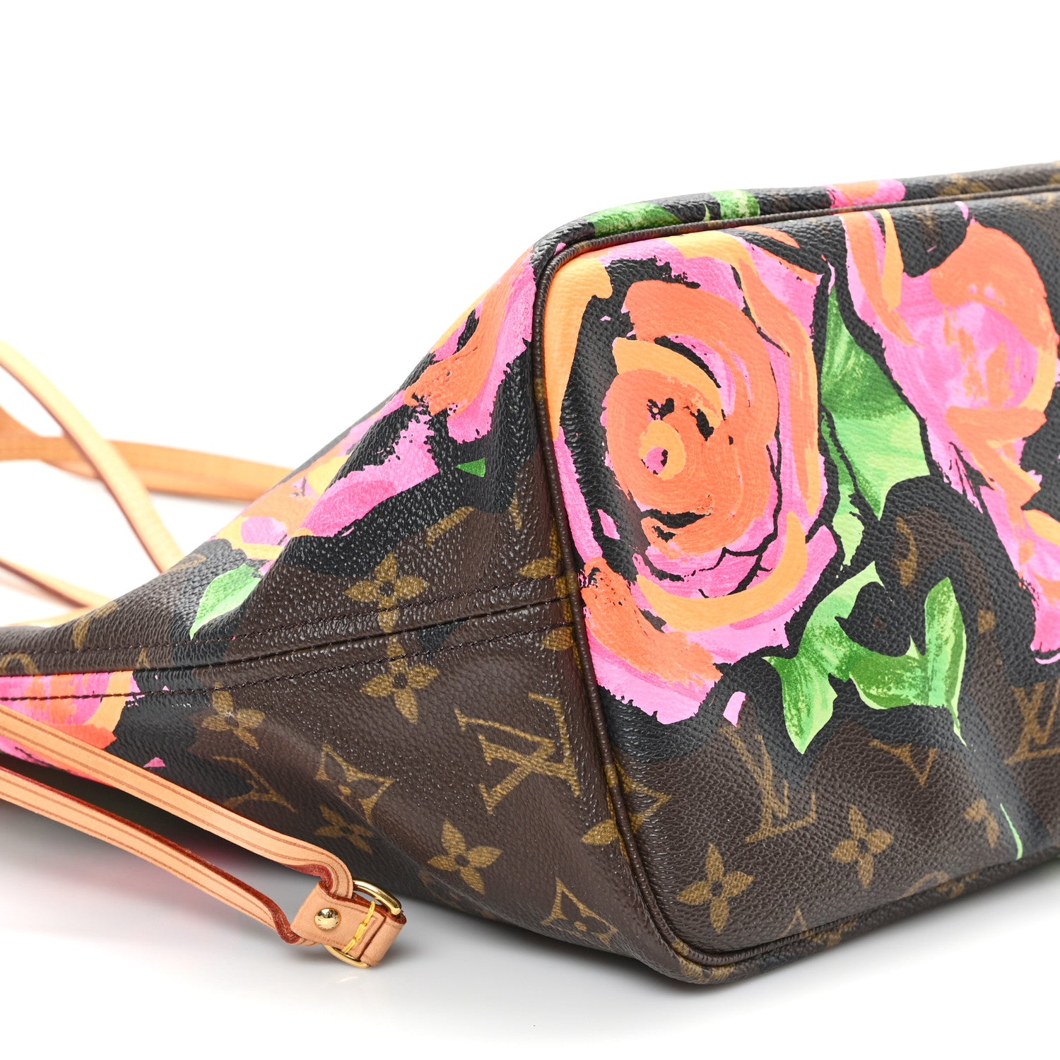 Louis Vuitton Monogram Roses Neverfull MM 9 of 11