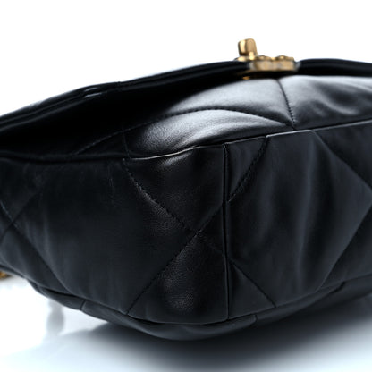 Chanel Lambskin Quilted Medium Chanel 19 Flap Black 9 of 11