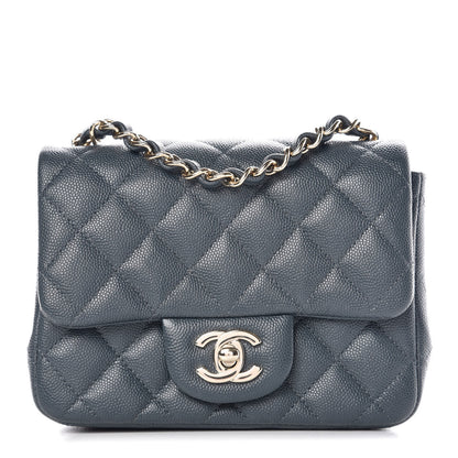 Chanel Caviar Quilted Mini Square Flap Dark Grey 1 of 9