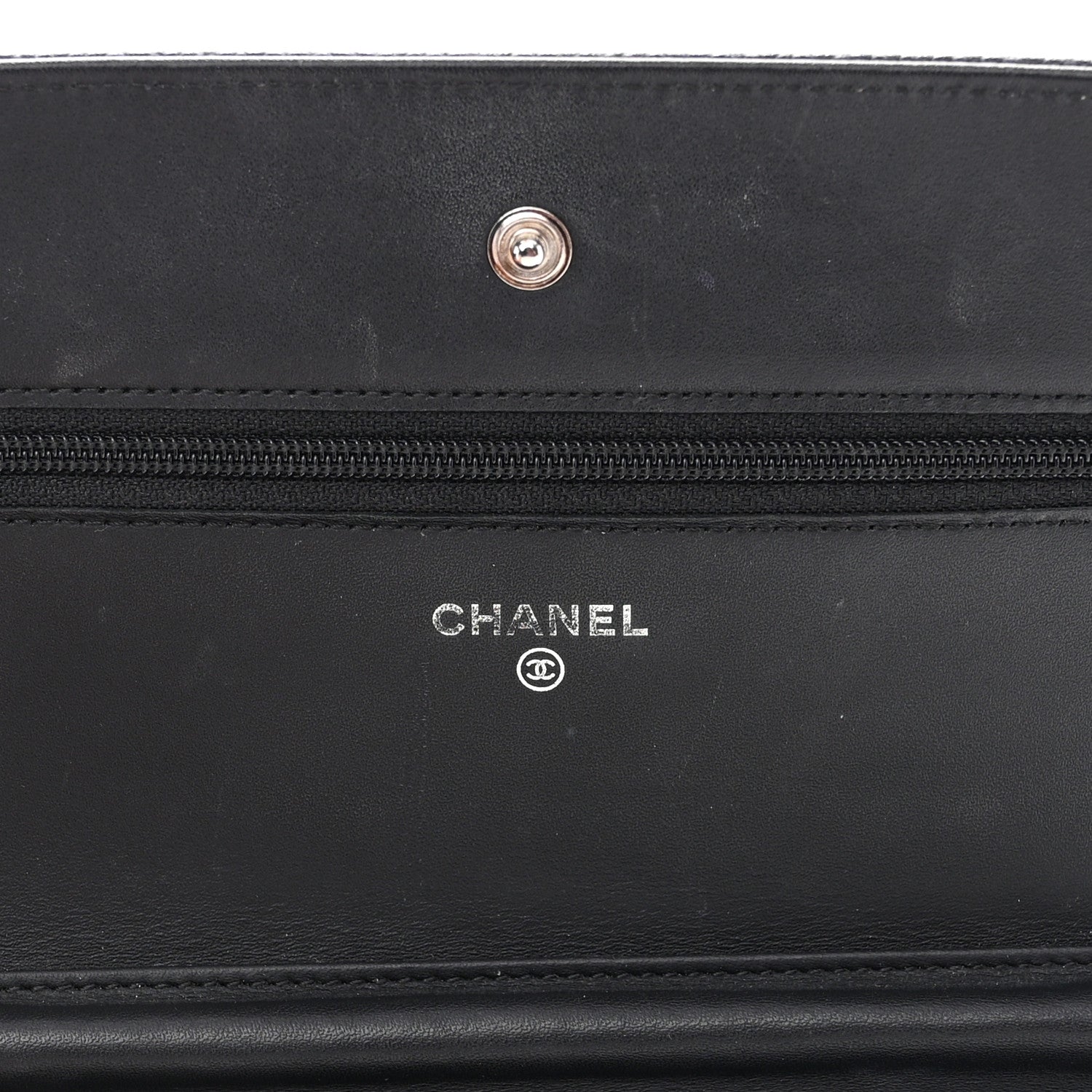 Chanel Caviar Timeless CC Wallet on Chain WOC Black 7 of 15