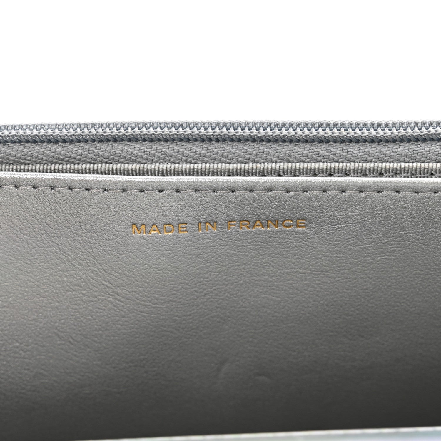 Chanel Iridescent Goatskin Quilted Wallet On Chain WOC Silver 8 of 12