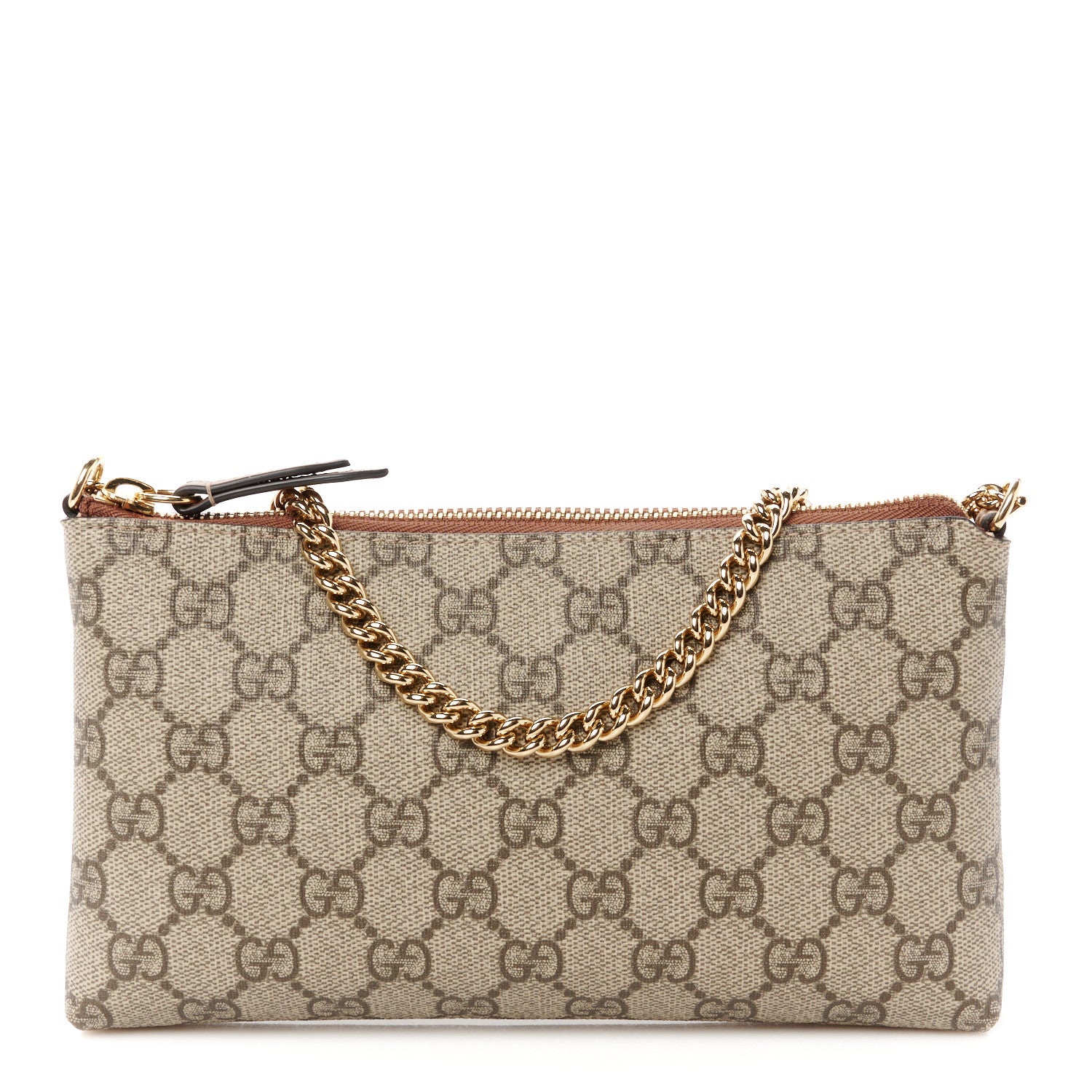 Gucci GG Supreme Monogram Wrist Wallet Black 1 of 10