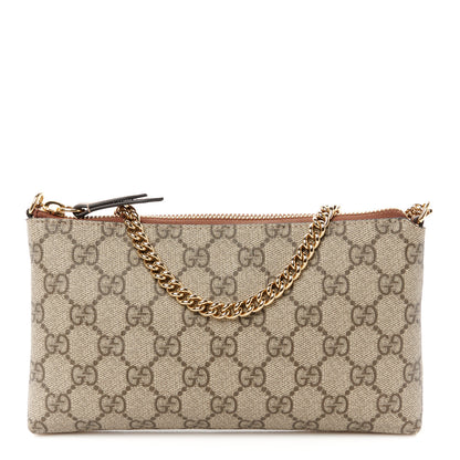 Gucci GG Supreme Monogram Wrist Wallet Black 1 of 10