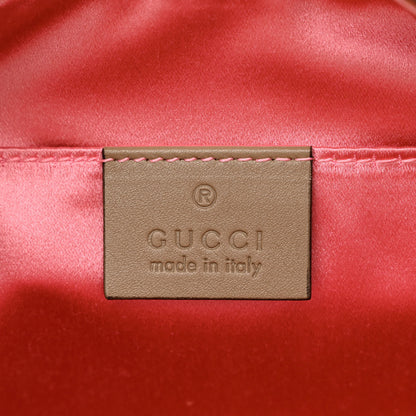Gucci Velvet Matelasse Small GG Marmont Chain Shoulder Bag Taupe 6 of 10